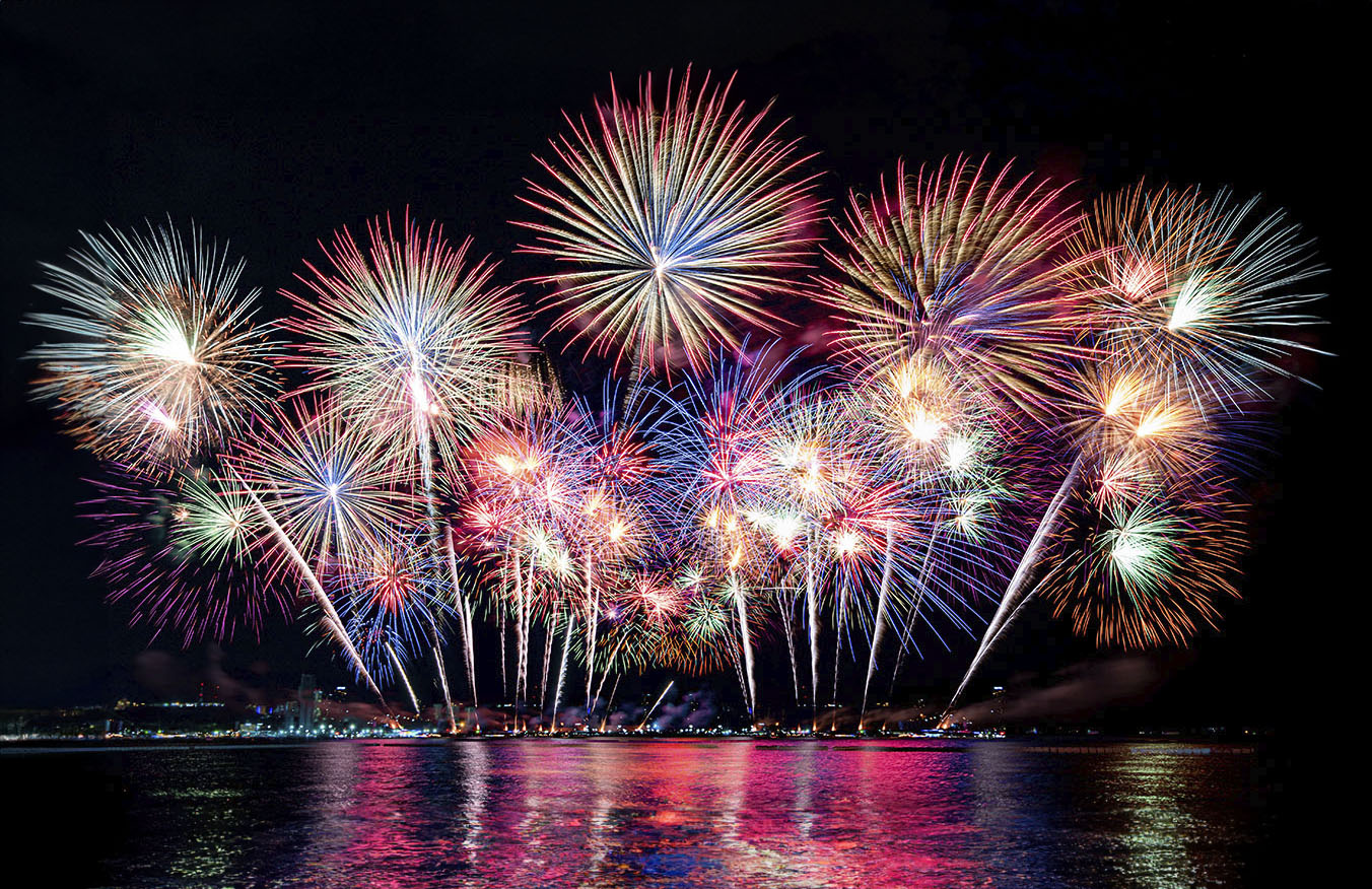 colorful firework